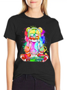 DJ Bear, Teddy, Cartoon, Music, Concerts Festivals Lightweight Cotton T-Shirt – Daily Comfort Graphic Shirt