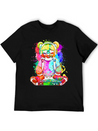 DJ Bear, Teddy, Cartoon, Music, Concerts Festivals Lightweight Cotton T-Shirt – Daily Comfort Graphic Shirt
