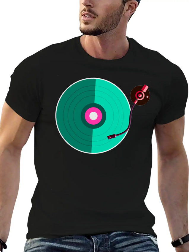 DJ Disc Jockey Deejay Party Festival Music Lightweight Cotton T-Shirt – Daily Comfort Graphic Shirt