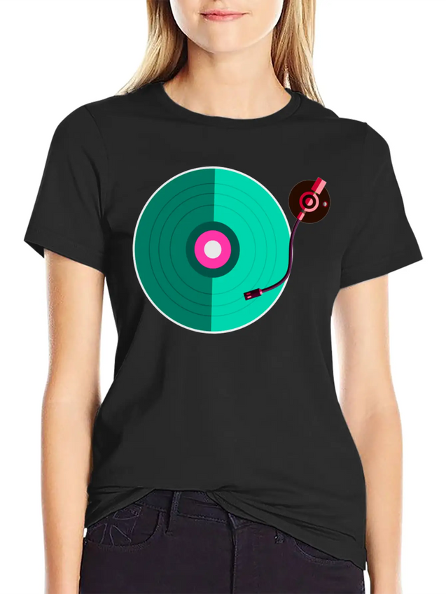 DJ Disc Jockey Deejay Party Festival Music Lightweight Cotton T-Shirt – Daily Comfort Graphic Shirt