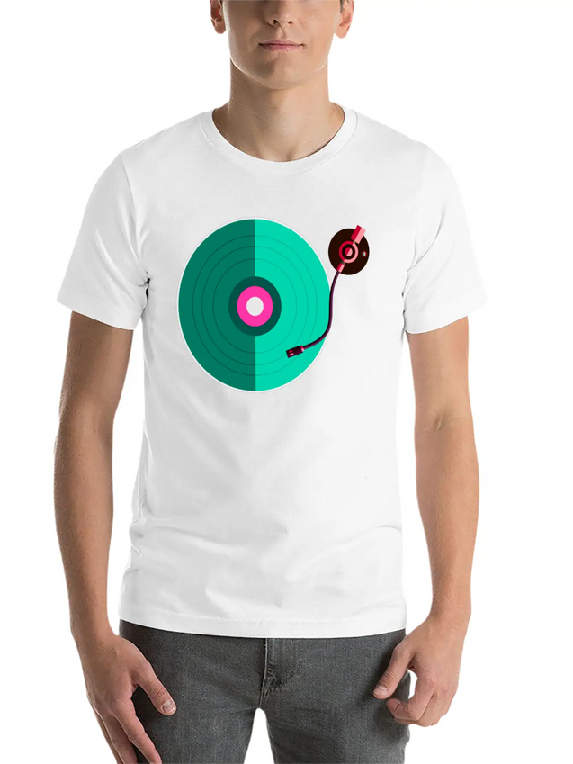 DJ Disc Jockey Deejay Party Festival Music Lightweight Cotton T-Shirt – Daily Comfort Graphic Shirt
