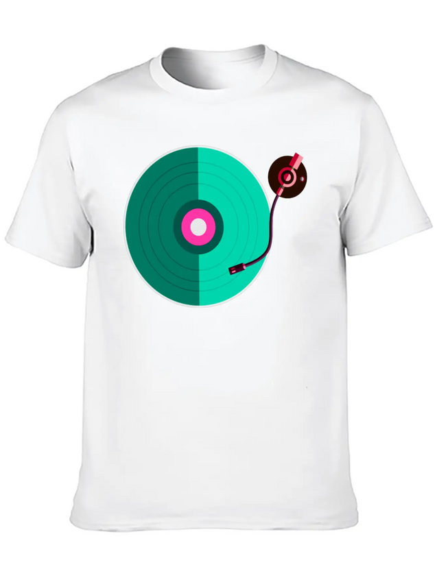 DJ Disc Jockey Deejay Party Festival Music Lightweight Cotton T-Shirt – Daily Comfort Graphic Shirt