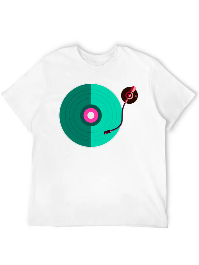 DJ Disc Jockey Deejay Party Festival Music Lightweight Cotton T-Shirt – Daily Comfort Graphic Shirt