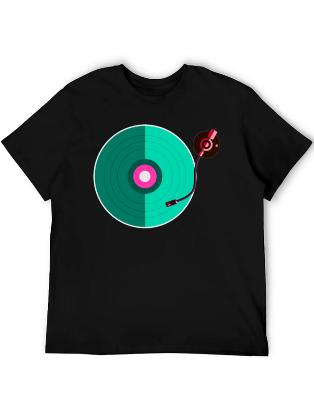 DJ Disc Jockey Deejay Party Festival Music Lightweight Cotton T-Shirt – Daily Comfort Graphic Shirt