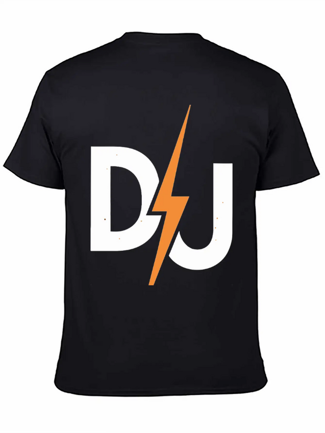 DJ Lightning Bolt – High-Energy Music Lover Logo Lightweight Cotton T-Shirt – Daily Comfort Graphic Shirt