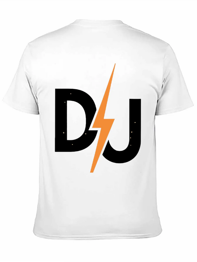 DJ Lightning Bolt – High-Energy Music Lover Logo Lightweight Cotton T-Shirt – Daily Comfort Graphic Shirt