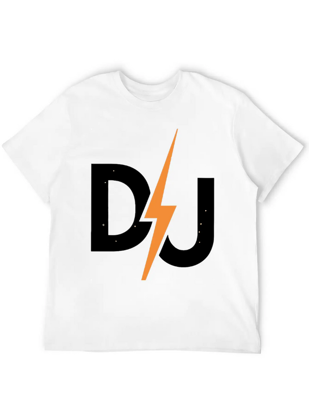 DJ Lightning Bolt – High-Energy Music Lover Logo Lightweight Cotton T-Shirt – Daily Comfort Graphic Shirt