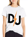DJ Lightning Bolt – High-Energy Music Lover Logo Lightweight Cotton T-Shirt – Daily Comfort Graphic Shirt