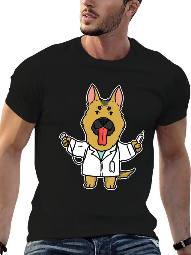 Doctor Gift Dog Lightweight Cotton T-Shirt – Daily Comfort Graphic Shirt