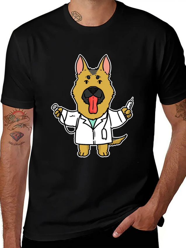 Doctor Gift Dog Lightweight Cotton T-Shirt – Daily Comfort Graphic Shirt