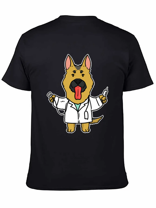 Doctor Gift Dog Lightweight Cotton T-Shirt – Daily Comfort Graphic Shirt