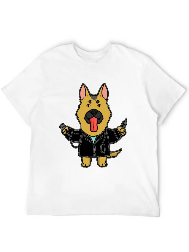 Doctor Gift Dog Lightweight Cotton T-Shirt – Daily Comfort Graphic Shirt