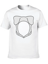 Dog Ears Hoodie Lightweight Cotton T-Shirt – Daily Comfort Graphic Shirt