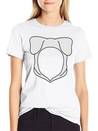 Dog Ears Hoodie Lightweight Cotton T-Shirt – Daily Comfort Graphic Shirt