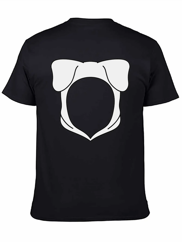 Dog Ears Hoodie Lightweight Cotton T-Shirt – Daily Comfort Graphic Shirt