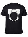 Dog Ears Hoodie Lightweight Cotton T-Shirt – Daily Comfort Graphic Shirt