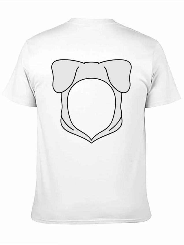 Dog Ears Hoodie Lightweight Cotton T-Shirt – Daily Comfort Graphic Shirt