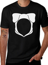 Dog Ears Hoodie Lightweight Cotton T-Shirt – Daily Comfort Graphic Shirt
