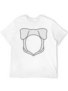 Dog Ears Hoodie Lightweight Cotton T-Shirt – Daily Comfort Graphic Shirt