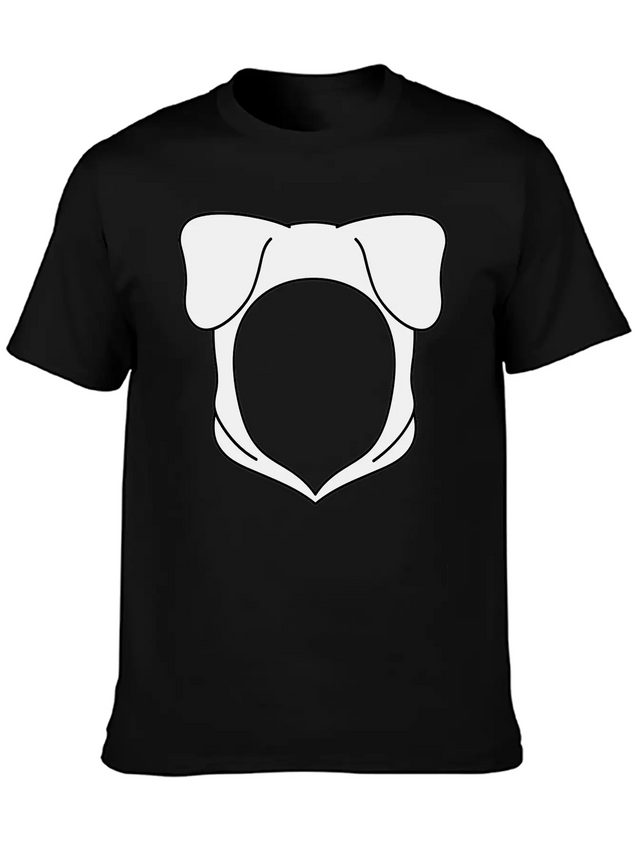 Dog Ears Hoodie Lightweight Cotton T-Shirt – Daily Comfort Graphic Shirt