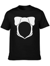 Dog Ears Hoodie Lightweight Cotton T-Shirt – Daily Comfort Graphic Shirt