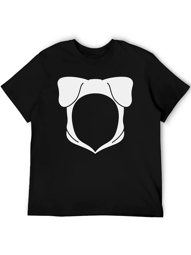 Dog Ears Hoodie Lightweight Cotton T-Shirt – Daily Comfort Graphic Shirt
