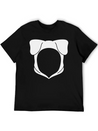 Dog Ears Hoodie Lightweight Cotton T-Shirt – Daily Comfort Graphic Shirt
