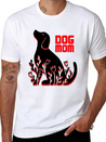 Dog Mom Lightweight Cotton T-Shirt – Daily Comfort Graphic Shirt