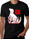 Dog Mom Lightweight Cotton T-Shirt – Daily Comfort Graphic Shirt