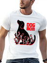 Dog Mom Lightweight Cotton T-Shirt – Daily Comfort Graphic Shirt