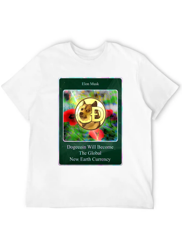 Dogecoin Lightweight Cotton T-Shirt – Daily Comfort Graphic Shirt