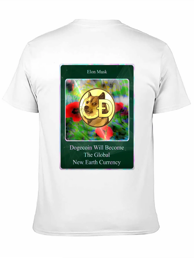 Dogecoin Lightweight Cotton T-Shirt – Daily Comfort Graphic Shirt