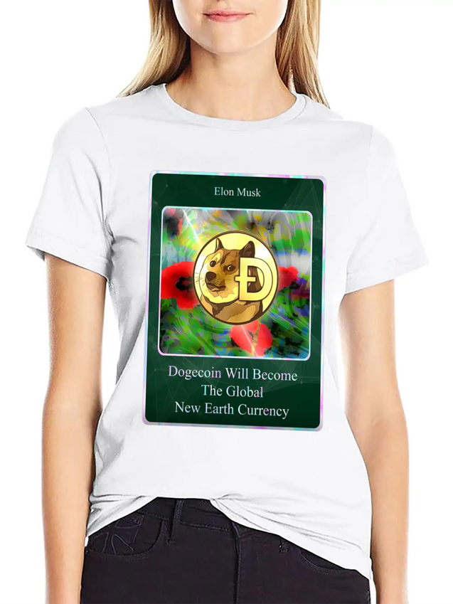 Dogecoin Lightweight Cotton T-Shirt – Daily Comfort Graphic Shirt
