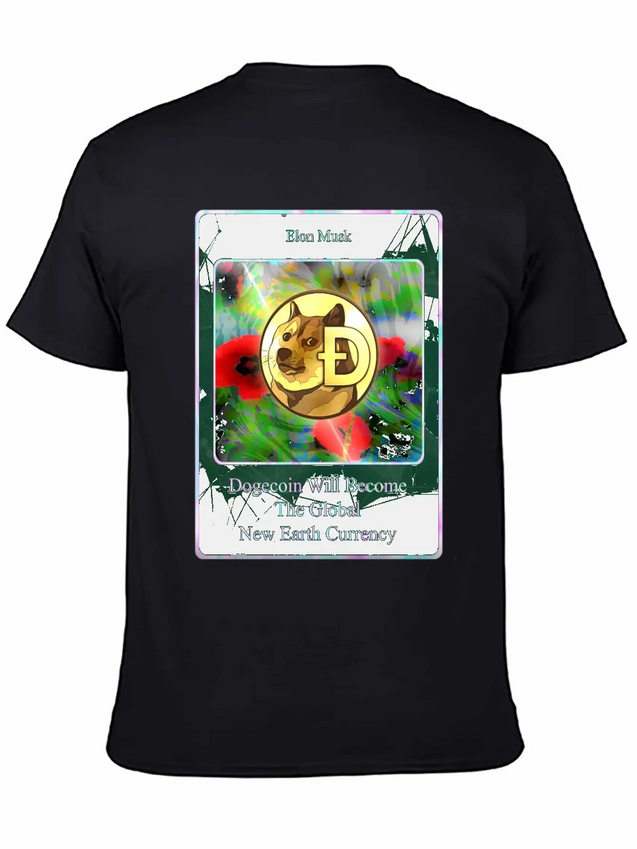 Dogecoin Lightweight Cotton T-Shirt – Daily Comfort Graphic Shirt