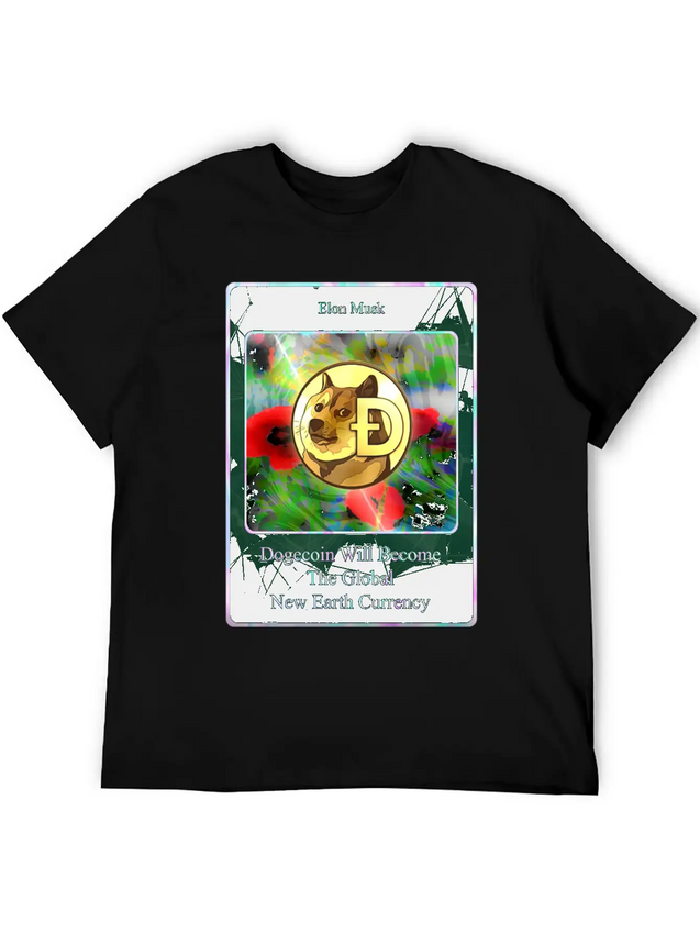 Dogecoin Lightweight Cotton T-Shirt – Daily Comfort Graphic Shirt