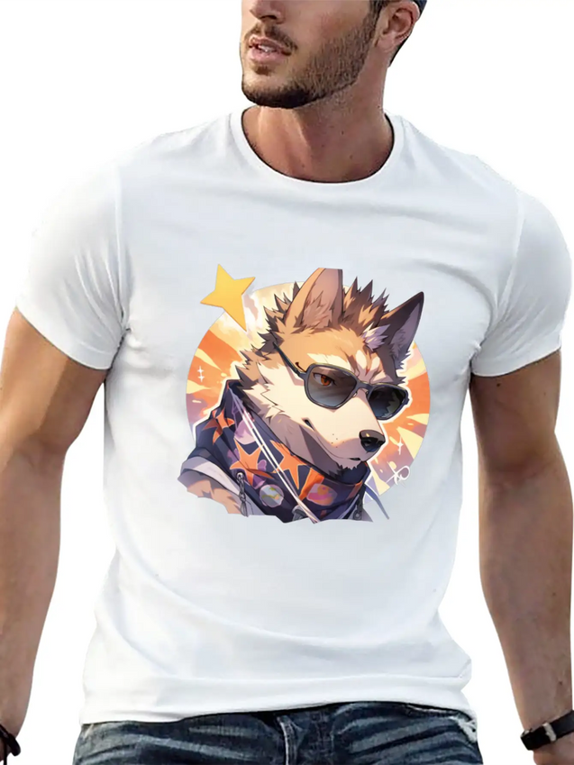 Dogs Pet Dog Owner Dog Lover Animal Lightweight Cotton T-Shirt – Daily Comfort Graphic Shirt