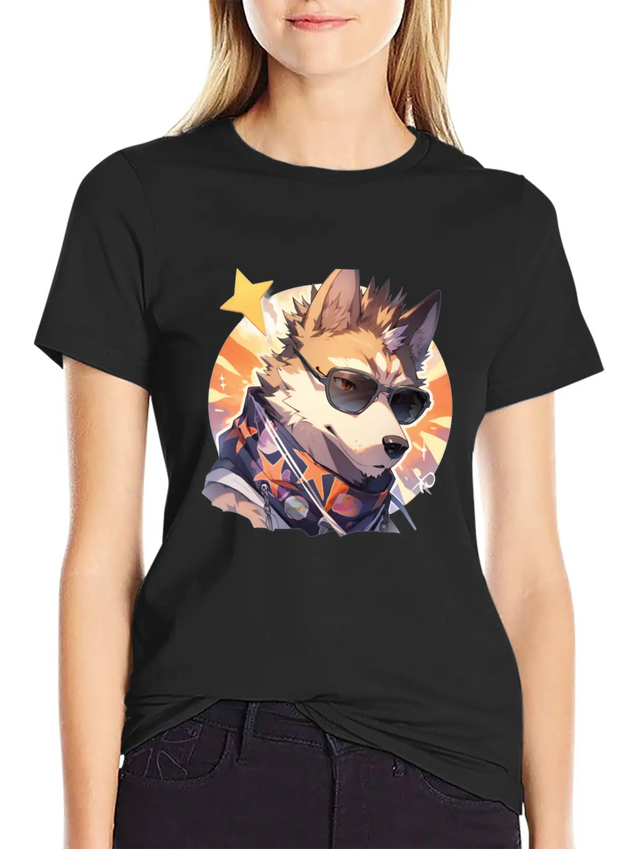 Dogs Pet Dog Owner Dog Lover Animal Lightweight Cotton T-Shirt – Daily Comfort Graphic Shirt