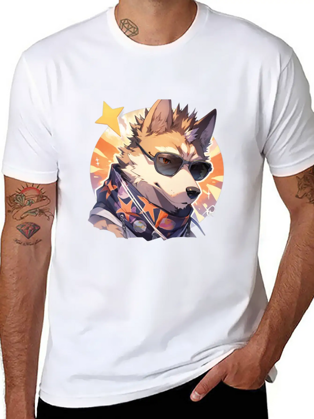 Dogs Pet Dog Owner Dog Lover Animal Lightweight Cotton T-Shirt – Daily Comfort Graphic Shirt
