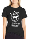 Dogue De Bordeaux Dog Owner Dog Gift Idea Lightweight Cotton T-Shirt – Daily Comfort Graphic Shirt