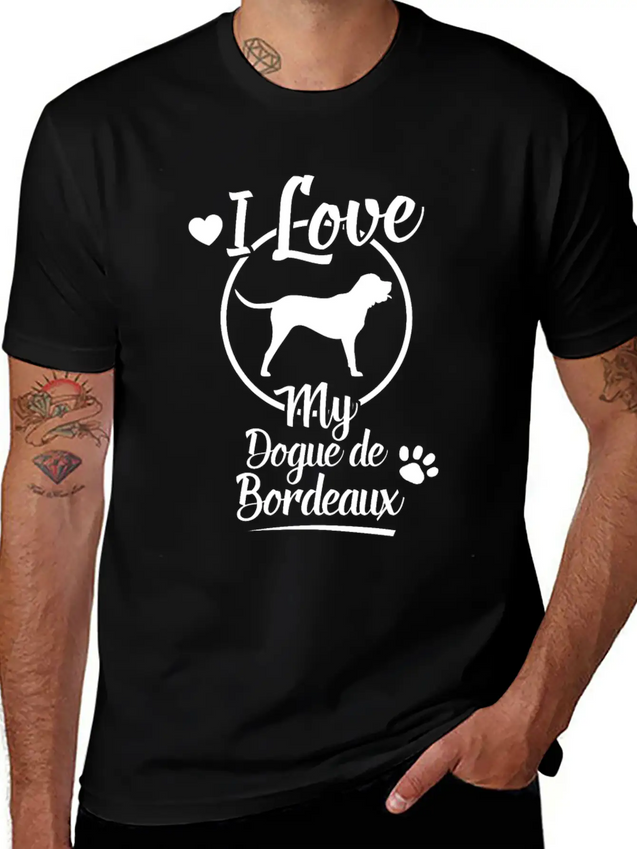 Dogue De Bordeaux Dog Owner Dog Gift Idea Lightweight Cotton T-Shirt – Daily Comfort Graphic Shirt