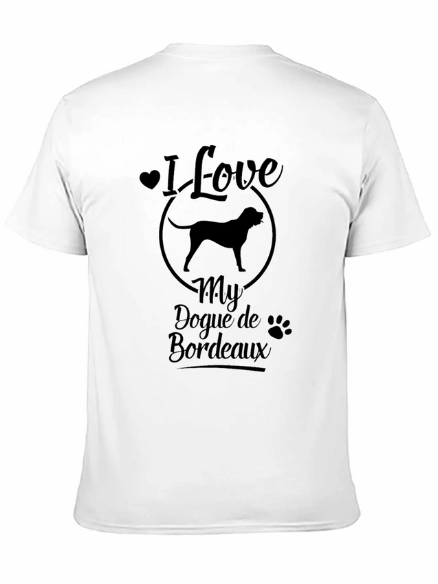 Dogue De Bordeaux Dog Owner Dog Gift Idea Lightweight Cotton T-Shirt – Daily Comfort Graphic Shirt