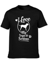 Dogue De Bordeaux Dog Owner Dog Gift Idea Lightweight Cotton T-Shirt – Daily Comfort Graphic Shirt