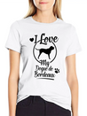 Dogue De Bordeaux Dog Owner Dog Gift Idea Lightweight Cotton T-Shirt – Daily Comfort Graphic Shirt