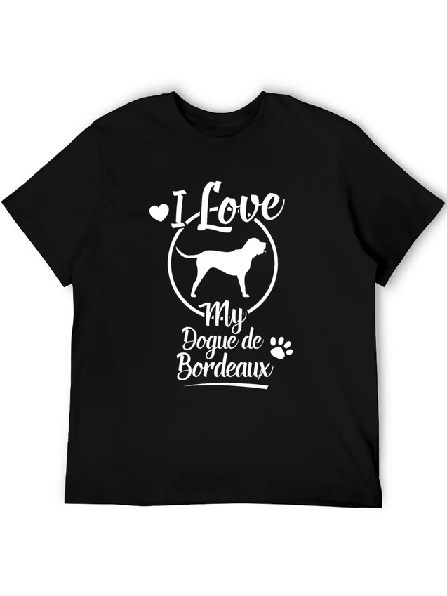 Dogue De Bordeaux Dog Owner Dog Gift Idea Lightweight Cotton T-Shirt – Daily Comfort Graphic Shirt