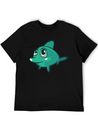 Dolphin Blue Marine Funny Lightweight Cotton T-Shirt – Daily Comfort Graphic Shirt