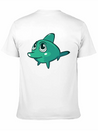 Dolphin Blue Marine Funny Lightweight Cotton T-Shirt – Daily Comfort Graphic Shirt