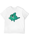 Dolphin Blue Marine Funny Lightweight Cotton T-Shirt – Daily Comfort Graphic Shirt
