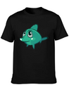 Dolphin Blue Marine Funny Lightweight Cotton T-Shirt – Daily Comfort Graphic Shirt