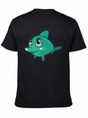 Dolphin Blue Marine Funny Lightweight Cotton T-Shirt – Daily Comfort Graphic Shirt