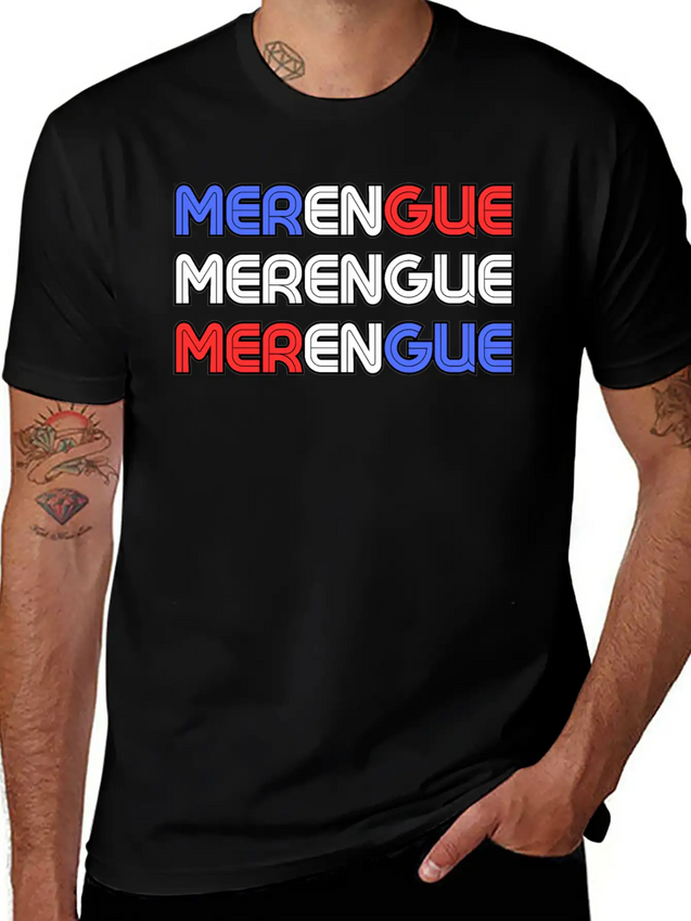 Dominican Music: Merengue Lightweight Cotton T-Shirt – Daily Comfort Graphic Shirt